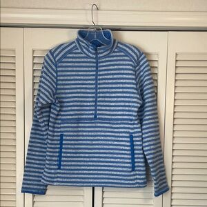 Patagonia Better Sweater stripe marsupial fleece Half-Zip Pullover Sz M